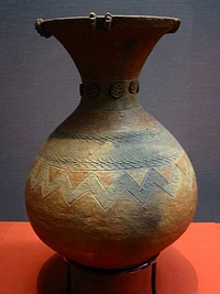 A Yayoi jar, 1st-3rd century, excavated in Kugahara, , .