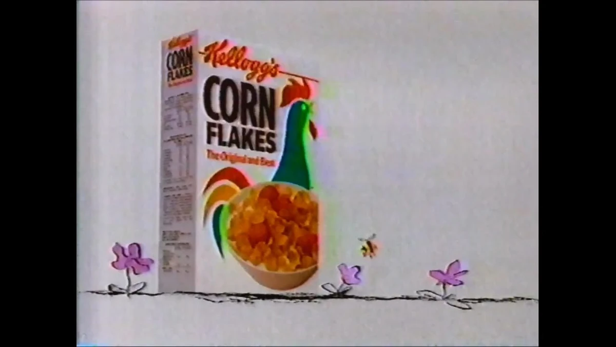 Commercial Corn Flakes Cornelius Rooster Bee Chase (1992