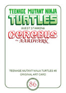 86. initial back of TMNT original art card