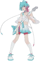 AiSuu transparent.png (284 KB) AiSuu Company: Techno-Speech, Inc. Voicebank: Feminine; Japanese Description: AiSuu is a singing VoiSona product, an android equipped with the singing AI of Sumire Yoshida. She has a physical age of 14 years old and always carries her favorite guitar with her, which she occasionally plugs in a cable from her neck and mixes the guitar with her own voice.