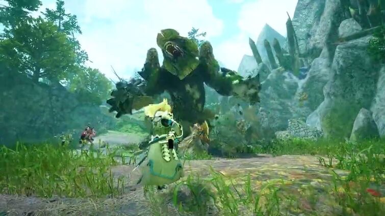 Monster Hunter Rise: Sunbreak gameplay trailers for Garangolm and