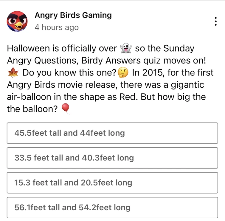 I must ask you a question Rovio. Fandom