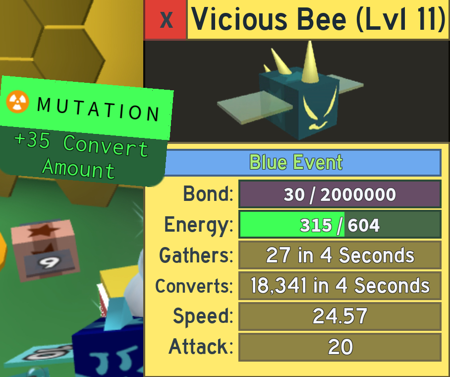 Bee Swarm Simulator Gifted Vicious Bee