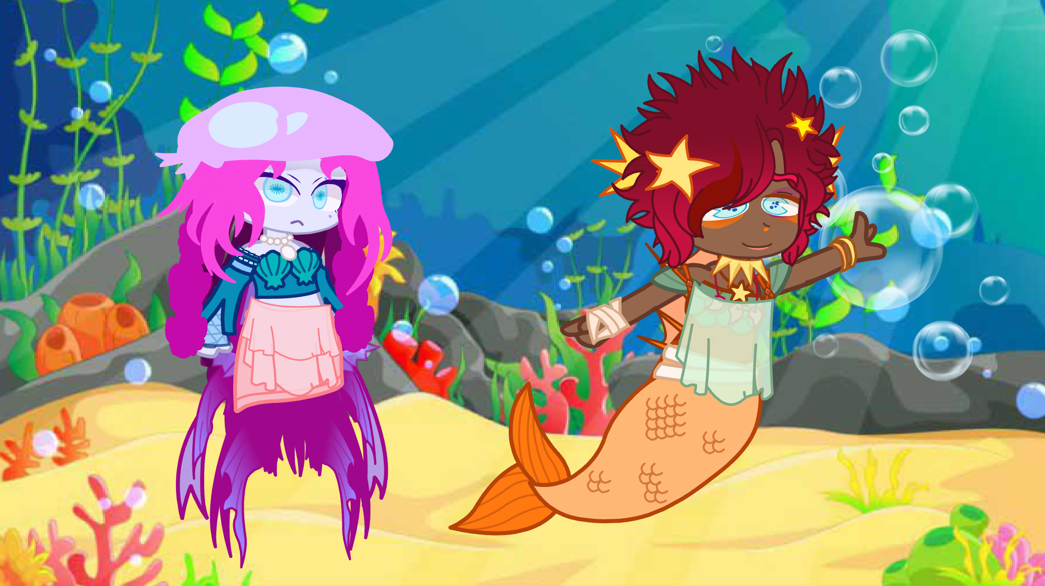 my gacha club mermaids of the Atlantic ocean oc s : r/mermaid