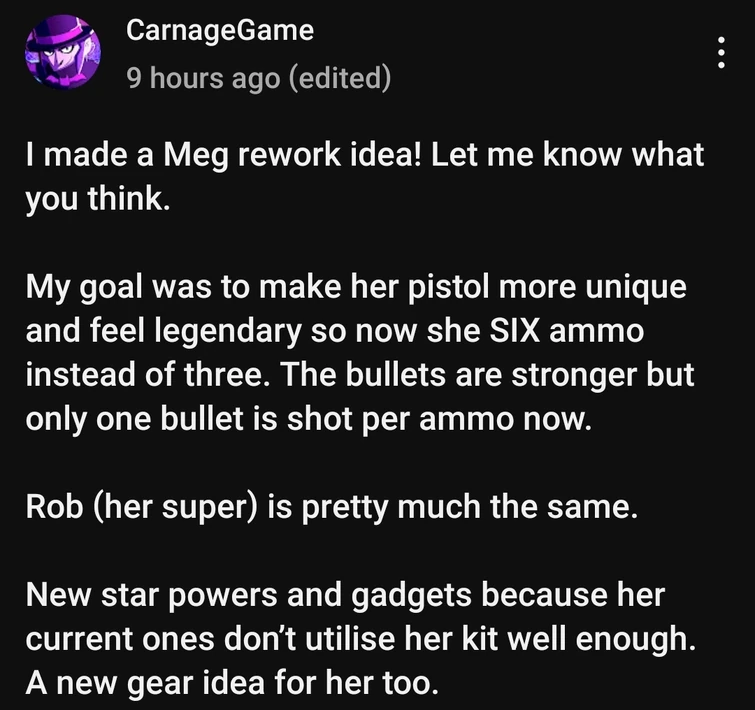 Meg Rework Idea - By CarnageGame | Fandom