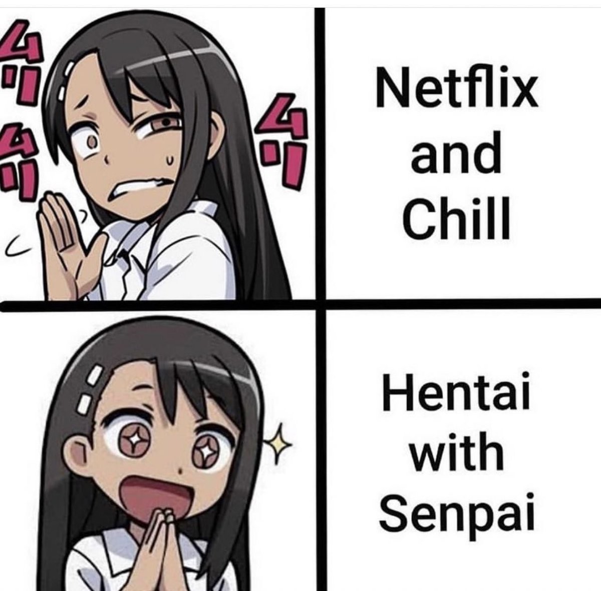 Senpai Hehe Fandom - chill face netflix roblox