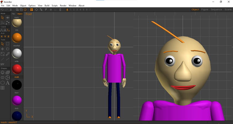 Blender 2.79] Baldi's Basics Plus Model Pack by gabrielgalvao2019