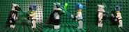 Hikaru dueling Clone Gunner Commander Jedi and the Clone Jedi