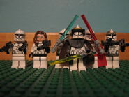 Clone Gunner Commander Jedi's original Squadron (The photo excludes Hikaru for some unknown reason)