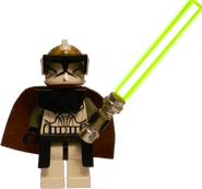 Clone gunner commander jedi (lightsaber effect)