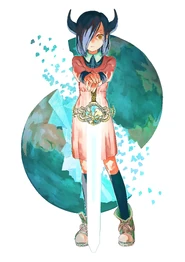 The titular Nayuta from Tatsuki Fujimoto's 2015 one-shot Nayuta of the Prophecy.