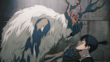 Future Devil agreeing to make a contract with Aki