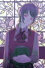 Death — pink iris with black rings