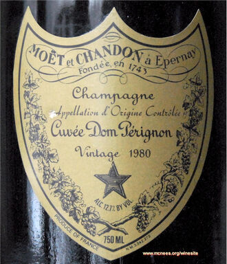 Famous Dom Pérignon Label