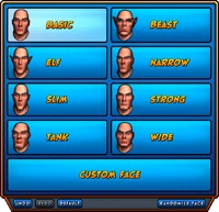 Choose Your Face Preset Options