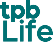 The second and final logo as TPB Life used from 31 December 2021 until 14 November 2022.