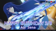 Graphic from Sena's official birthday post in 2023.[6]