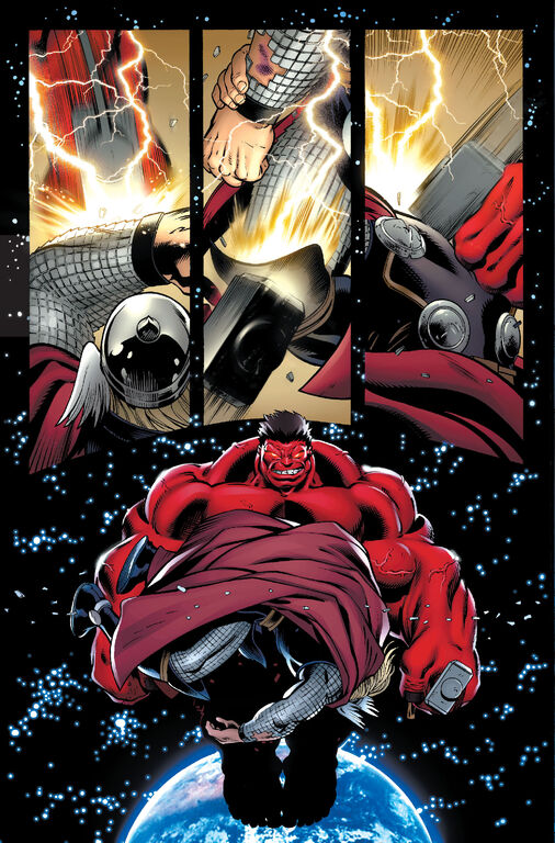 red hulk vs thor