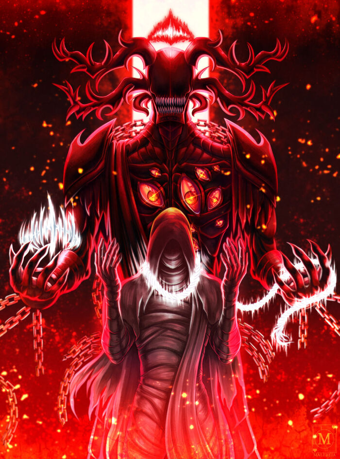 алый демон scp