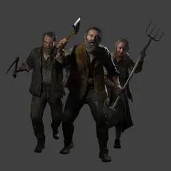 (рис.1) Жители деревни