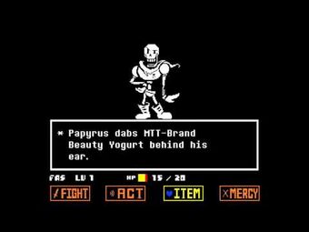 Papyrus (Canon)/TheOrangeGuy09 | Character Stats and