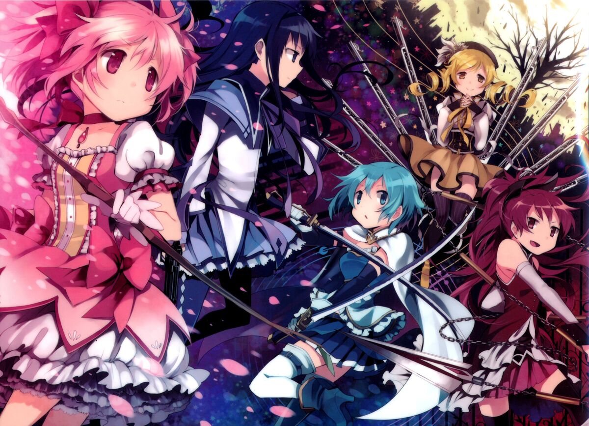 Puella Magi Madoka Magica - Wikipedia  Puella magi madoka magica, Anime,  Madoka mágica