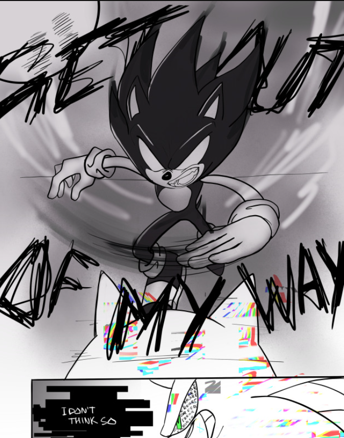 Dark Sonic Drawing