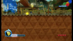Yellow Drill grants Sonic greatly enhanced burrowing capabilities, and can even be used for swifter traversal through bodies of water without the need for oxygen.