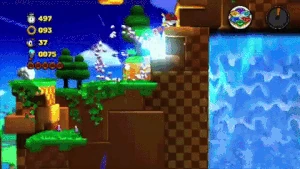 Indigo Asteroid turns Sonic into a planetoid with a pull that breaks apart anything unfortunate enough that gets too close.
