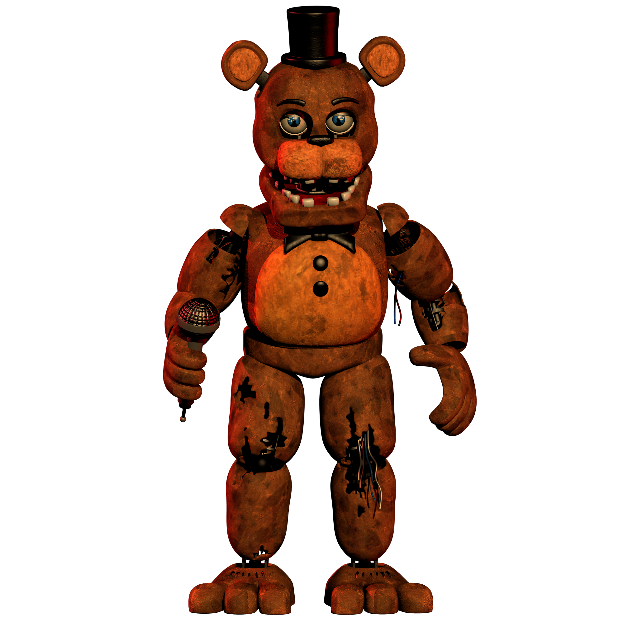 What is the canonical height of Freddy Fazbear from the original FNaF game?