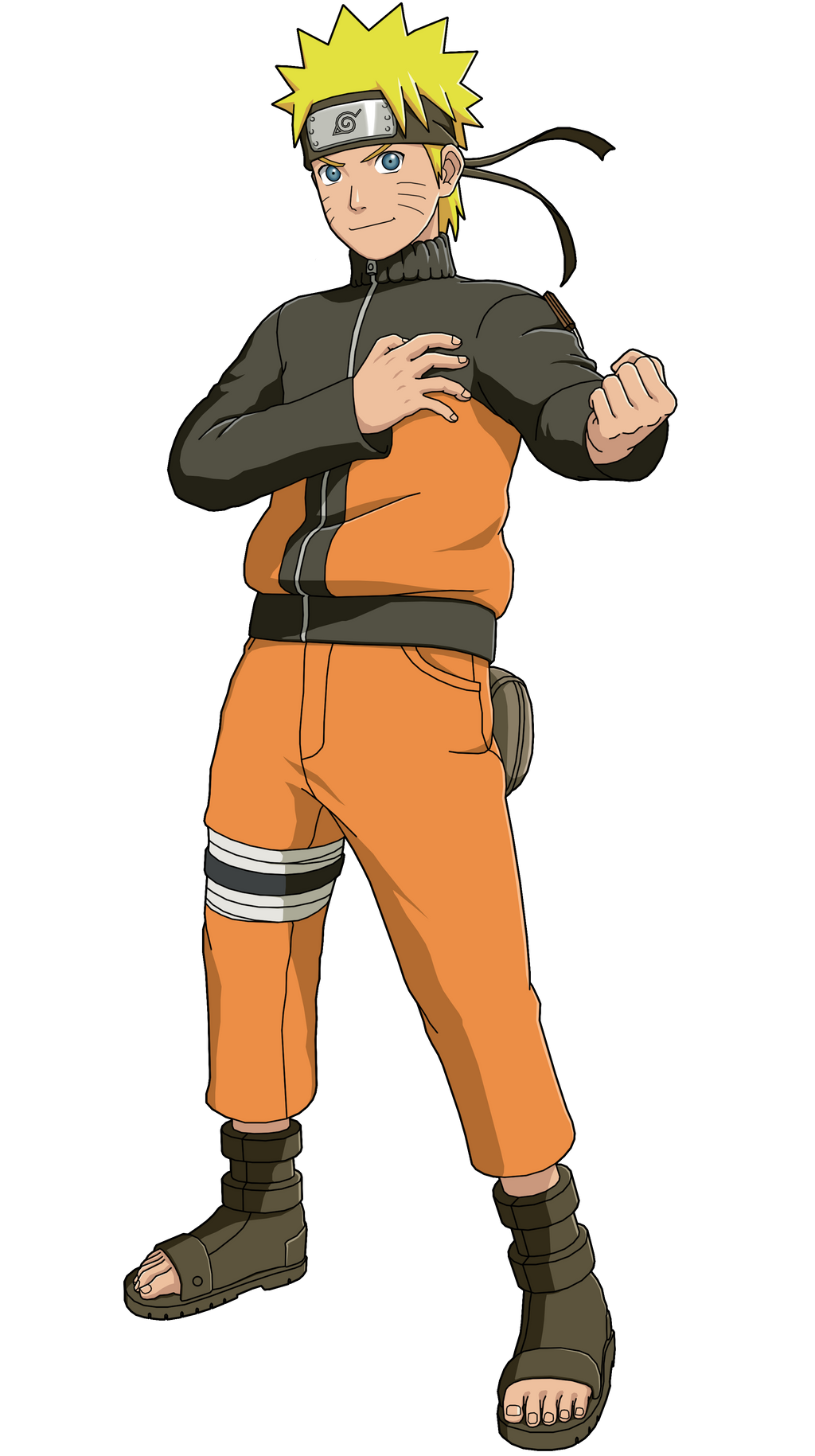 Naruto Uzumaki (Shippuden full body sketch) by pyrotech798 on