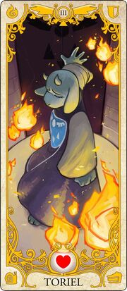 Toriel tarot card