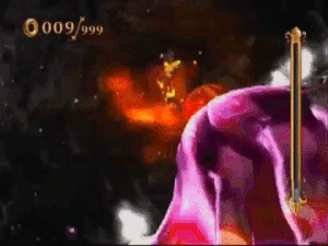 Darkspine utilizing his fire to amplify his strikes