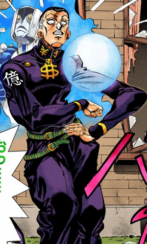 nijimura okuyasu and class rep (jojo no kimyou na bouken) drawn by