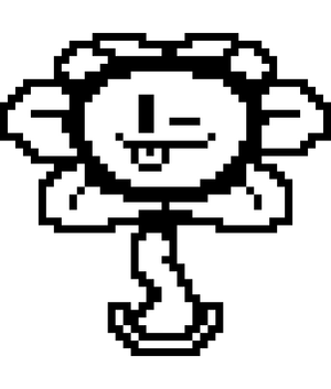 Undertale Flowey Video game Toriel, sprite, game, text, symmetry png