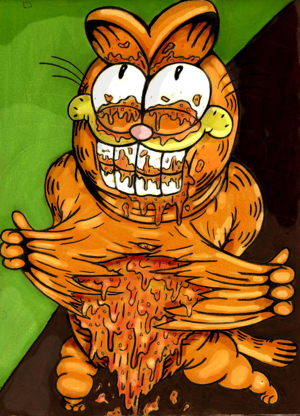 GOREFIELD - SCP-3166 #gorefield #garfield #creepy #creepypasta