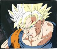 A cel of Super Saiyan 2 Goku