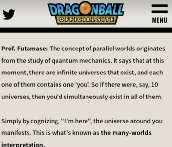 Dragonball follows the MWI.