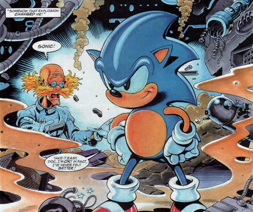 Archie Supersonic vs Hyperknuckles - Classic Sonic Specials - Read Comic  Online