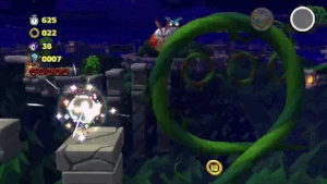 Magenta Rhythm brings music to life, turning Sonic into a musical note that meanders about through the air in a steady beat.