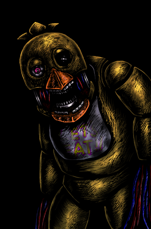 Fixed Withered Chica (Render by u/ethangeorgia_CG, all other resources by  Scott Cawthon) : r/fivenightsatfreddys