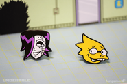 Alphys' official pin