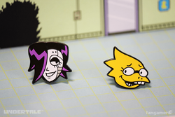 Mettaton and Alphys pin