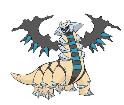 Drawn shiny giratina origin form :^