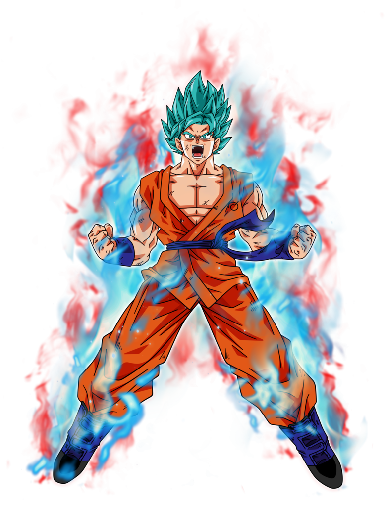 Desenho do Goku super sayajin blue/ssjgssj