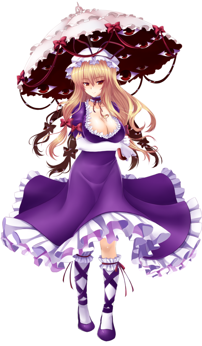 Desktop Wallpapers Touhou Collection Blonde girl yakumo yukari Anime