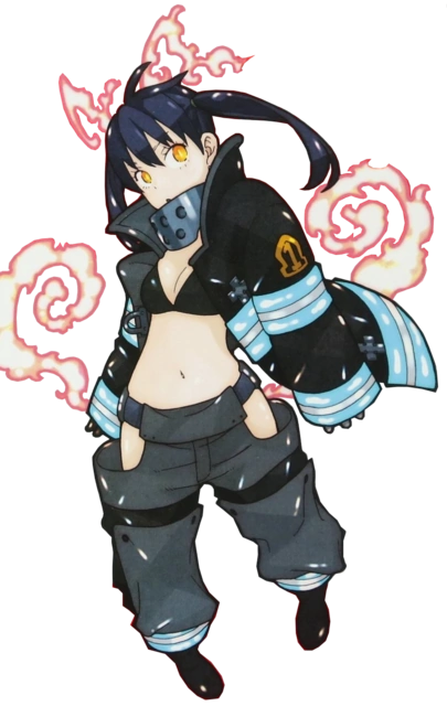 Tamaki Kotatsu is a character from the anime Fire Force who has a distinct  appearance. She has long - Playground