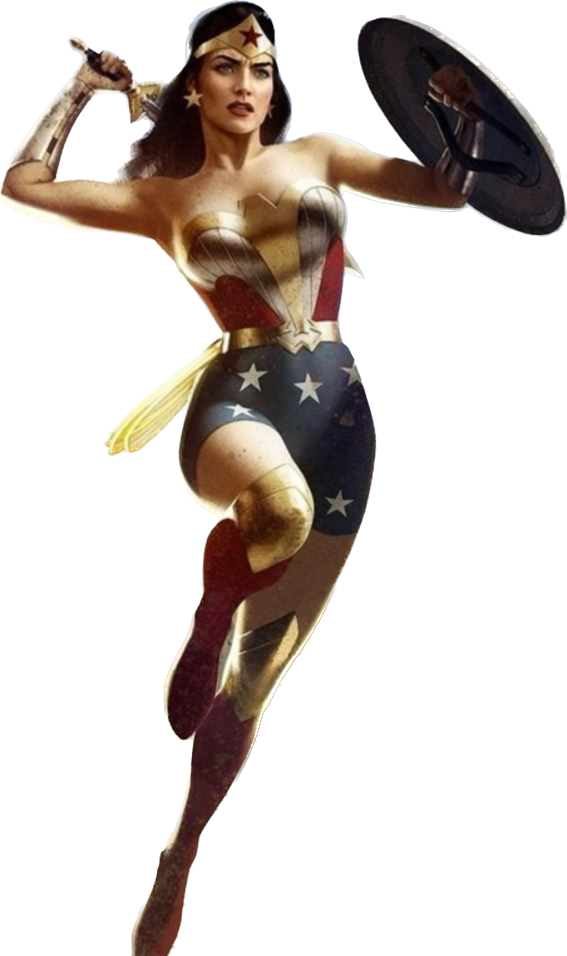 Make an image of the character wonder woman, who is played by