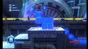 Blue Cube lets out large shockwaves upon slamming into the ground that cause massive damage to those caught within them.