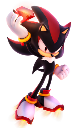 Official Artwork 1 - Shadow The Hedgehog Sonic Battle Transparent